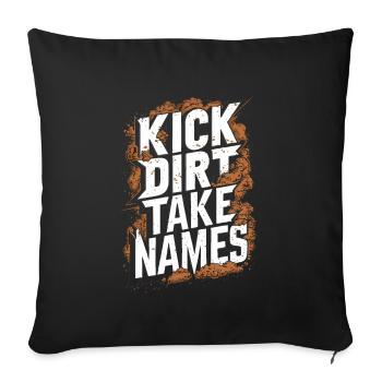 Tracteur tirant Tracteur Tracteur Tracteur Ferme Électrique - Housse de coussin décorative 45 x 45 cm - noir - Devant