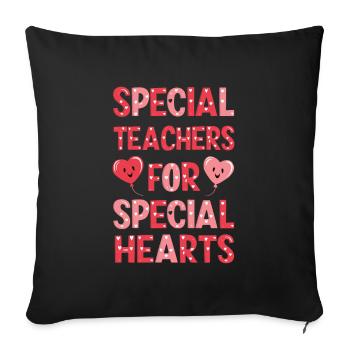 Sonderpädagogik-lehrer "sped Teacher Inclusion" - Sofa pillowcase 17,3'' x 17,3'' (45 x 45 cm) - black - Front