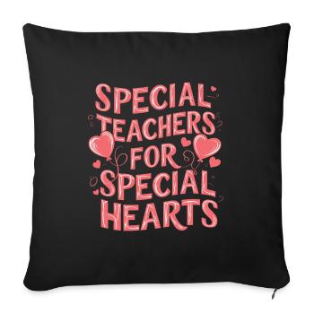 Sonderpädagogik-lehrer "sped Teacher Inclusion" - Sofa pillowcase 17,3'' x 17,3'' (45 x 45 cm) - black - Front
