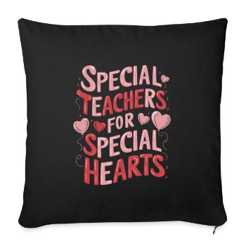 Sonderpädagogik-lehrer "sped Teacher Inclusion" - Sofa pillowcase 17,3'' x 17,3'' (45 x 45 cm) - black - Front