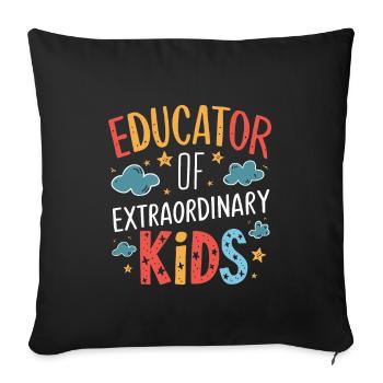 Sonderpädagogik-lehrer "sped Teacher Inclusion" - Sofa pillowcase 17,3'' x 17,3'' (45 x 45 cm) - black - Front