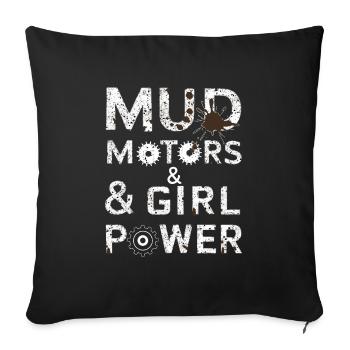 Tracteur tirant Tracteur Tracteur Tracteur Ferme Électrique - Housse de coussin décorative 45 x 45 cm - noir - Devant