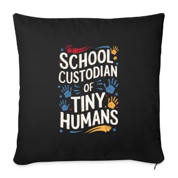 Administrateurs scolaires Personnel scolaire Concierges - Housse de coussin décorative 45 x 45 cm - noir - Devant