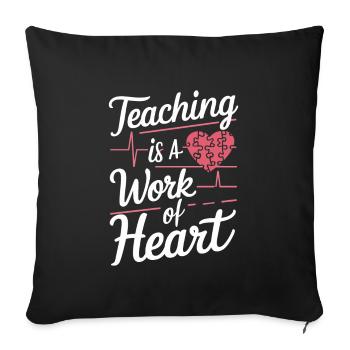 Sonderpädagogik-lehrer „sped Teacher Inclusion“ - Sofa pillowcase 17,3'' x 17,3'' (45 x 45 cm) - black - Front