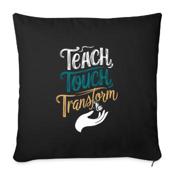 Sonderpädagogik-lehrer „sped Teacher Inclusion“ - Sofa pillowcase 17,3'' x 17,3'' (45 x 45 cm) - black - Front