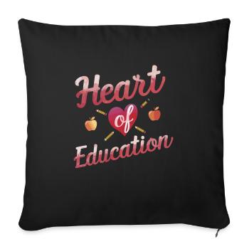 Sonderpädagogik-lehrer „sped Teacher Inclusion“ - Sofa pillowcase 17,3'' x 17,3'' (45 x 45 cm) - black - Front