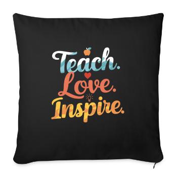 Sonderpädagogik-lehrer „sped Teacher Inclusion“ - Sofa pillowcase 17,3'' x 17,3'' (45 x 45 cm) - black - Front