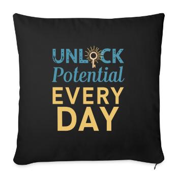 Sonderpädagogik-lehrer „sped Teacher Inclusion“ - Sofa pillowcase 17,3'' x 17,3'' (45 x 45 cm) - black - Front
