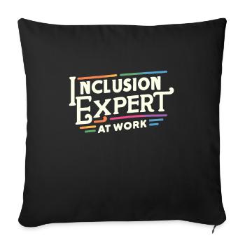 Sonderpädagogik-lehrer „sped Teacher Inclusion“ - Sofa pillowcase 17,3'' x 17,3'' (45 x 45 cm) - black - Front