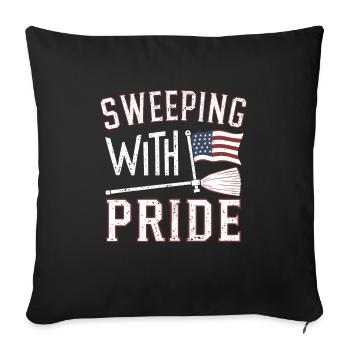 School administrators School staff Caretakers - Sofa pillowcase 17,3'' x 17,3'' (45 x 45 cm) - black - Front