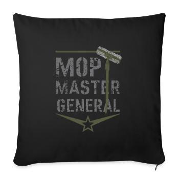 School administrators School staff Caretakers - Sofa pillowcase 17,3'' x 17,3'' (45 x 45 cm) - black - Front