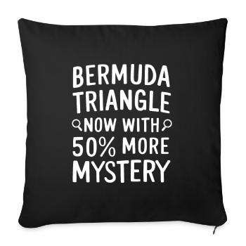 Mysterious disappearances in the Bermuda Triangle - Sofa pillowcase 17,3'' x 17,3'' (45 x 45 cm) - black - Front