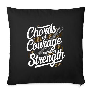 Prayer Songs Jesus Christ Religious Music - Sofa pillowcase 17,3'' x 17,3'' (45 x 45 cm) - black - Front