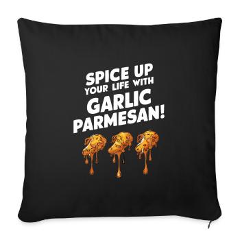 Chicken Wings Wing Hot Cooked Chicken Fast Food - Sofa pillowcase 17,3'' x 17,3'' (45 x 45 cm) - black - Front
