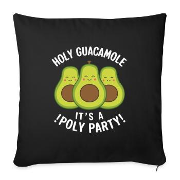 Communauté polyamoureuse Parentalité polyamoureuse - Housse de coussin décorative 45 x 45 cm - noir - Devant