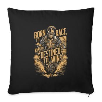 Jules César Histoire romaine Empire romain - Housse de coussin décorative 45 x 45 cm - noir - Devant