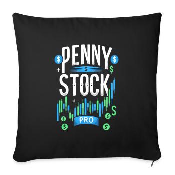 Traders boursiers, traders forex, trading d’investisseurs - Housse de coussin décorative 45 x 45 cm - noir - Devant