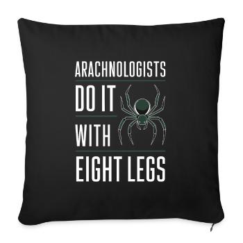 Pet Spider, Tarantula, Spider Lover - Sofa pillowcase 17,3'' x 17,3'' (45 x 45 cm) - black - Front
