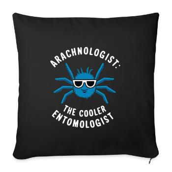 Pet Spider, Tarantula, Spider Lover - Sofa pillowcase 17,3'' x 17,3'' (45 x 45 cm) - black - Front