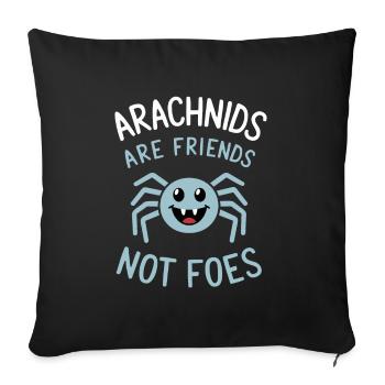 Pet Spider, Tarantula, Spider Lover - Sofa pillowcase 17,3'' x 17,3'' (45 x 45 cm) - black - Front