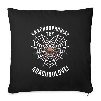 Pet Spider, Tarantula, Spider Lover - Sofa pillowcase 17,3'' x 17,3'' (45 x 45 cm) - black - Front