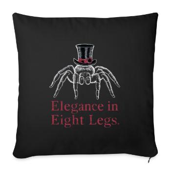 Pet Spider, Tarantula, Spider Lover - Sofa pillowcase 17,3'' x 17,3'' (45 x 45 cm) - black - Front