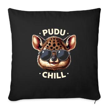 Cute Pudu Deer South America Cartoon Deer - Sofa pillowcase 17,3'' x 17,3'' (45 x 45 cm) - black - Front