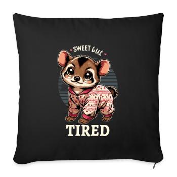 Cute Pudu Deer South America Cartoon Deer - Sofa pillowcase 17,3'' x 17,3'' (45 x 45 cm) - black - Front