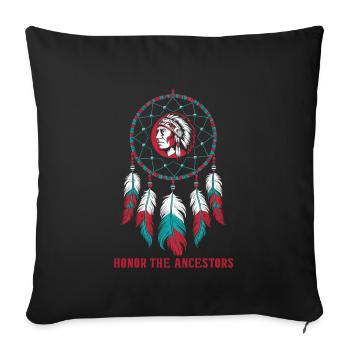 Attrape-rêves Attrape-rêves spirituel bohème - Housse de coussin décorative 45 x 45 cm - noir - Devant