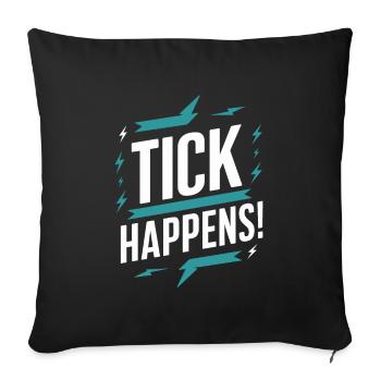 Tourette's Syndrome Awareness Neurodiverse - Sofa pillowcase 17,3'' x 17,3'' (45 x 45 cm) - black - Front