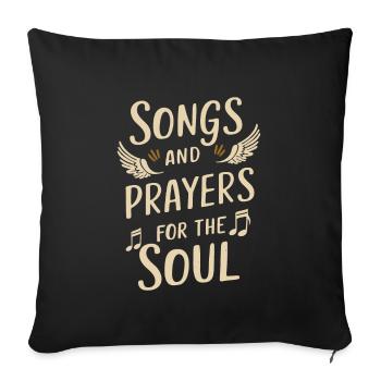 Choral Music Religious Singing Faith-Based Music - Sofa pillowcase 17,3'' x 17,3'' (45 x 45 cm) - black - Front