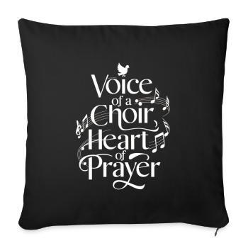 Choral Music Religious Singing Faith-Based Music - Sofa pillowcase 17,3'' x 17,3'' (45 x 45 cm) - black - Front