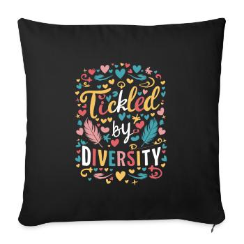 Tourette's Syndrome Awareness Neurodiverse - Sofa pillowcase 17,3'' x 17,3'' (45 x 45 cm) - black - Front