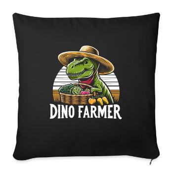 Bonsai Master T-Rex Dinosaur Gardening for - Sofa pillowcase 17,3'' x 17,3'' (45 x 45 cm) - black - Front