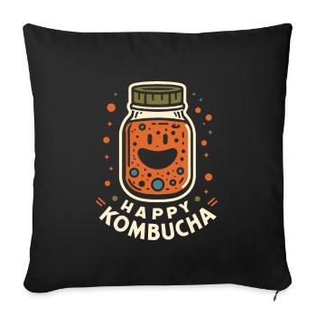 Vorteile Von Kombucha Für Brewer Maker Tea Lover - Sofakissenbezug 45 x 45 cm - Schwarz - Vorne