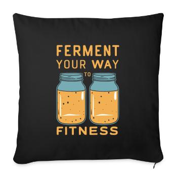Vorteile Von Kombucha Für Brewer Maker Tea Lover - Sofakissenbezug 45 x 45 cm - Schwarz - Vorne