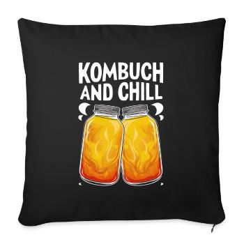 Vorteile Von Kombucha Für Brewer Maker Tea Lover - Sofakissenbezug 45 x 45 cm - Schwarz - Vorne