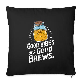 Vorteile Von Kombucha Für Brewer Maker Tea Lover - Sofakissenbezug 45 x 45 cm - Schwarz - Vorne
