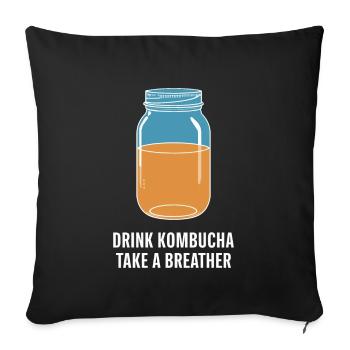 Vorteile Von Kombucha Für Brewer Maker Tea Lover - Sofakissenbezug 45 x 45 cm - Schwarz - Vorne
