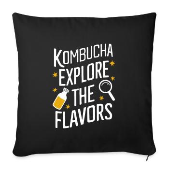 Vorteile Von Kombucha Für Brewer Maker Tea Lover - Sofakissenbezug 45 x 45 cm - Schwarz - Vorne