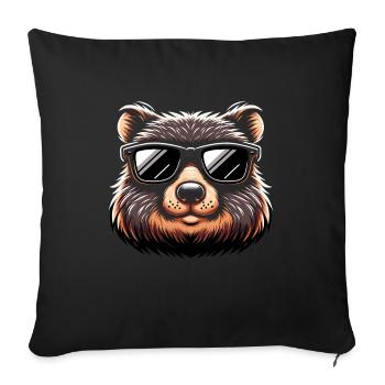 Se sentir Wombat-Tastic aujourd’hui - Wombat drôle - Housse de coussin décorative 45 x 45 cm - noir - Devant