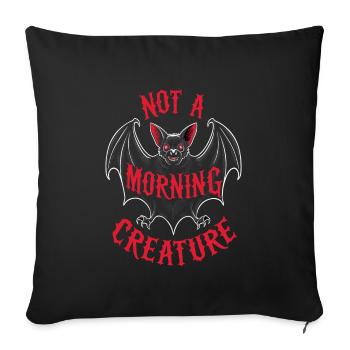 Renouveau de l’emo et mode alternative pour les enfants de la scène - Housse de coussin décorative 45 x 45 cm - noir - Devant