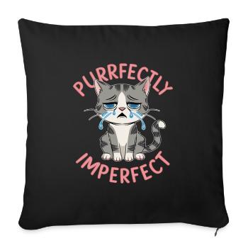 Renouveau de l’emo et mode alternative pour les enfants de la scène - Housse de coussin décorative 45 x 45 cm - noir - Devant