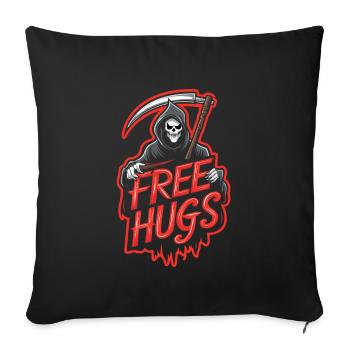 Renouveau de l’emo et mode alternative pour les enfants de la scène - Housse de coussin décorative 45 x 45 cm - noir - Devant
