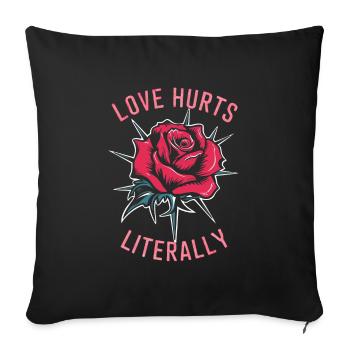 Renouveau de l’emo et mode alternative pour les enfants de la scène - Housse de coussin décorative 45 x 45 cm - noir - Devant