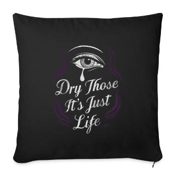 Renouveau de l’emo et mode alternative pour les enfants de la scène - Housse de coussin décorative 45 x 45 cm - noir - Devant