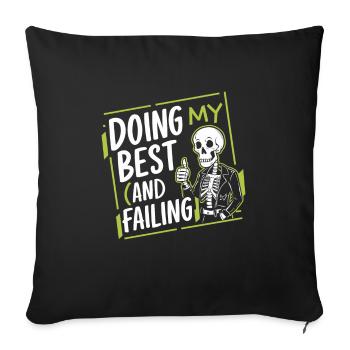 Emo Revival and Alternative Fashion for Scene Kids - Sofa pillowcase 17,3'' x 17,3'' (45 x 45 cm) - black - Front
