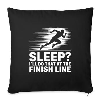 Ultra Running Ultramarathon Runner Marathoner - Sofa pillowcase 17,3'' x 17,3'' (45 x 45 cm) - black - Front