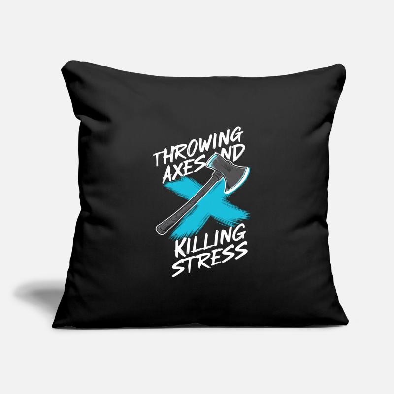 Masters of axe throwing for precise target practice Sofa pillowcase 17,3'' x 17,3'' (45 x 45 cm)