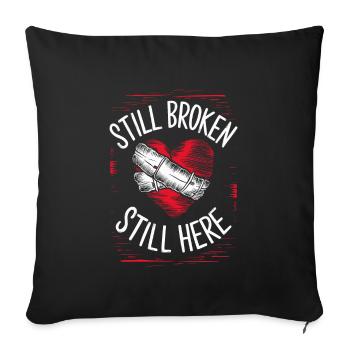 Emo Revival and Alternative Fashion for Scene Kids - Sofa pillowcase 17,3'' x 17,3'' (45 x 45 cm) - black - Front